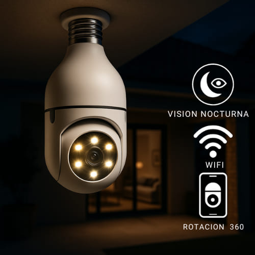 2X1 FOCO CAMARA DE SEGURIDAD + REGALOS ESPECIALES🎁