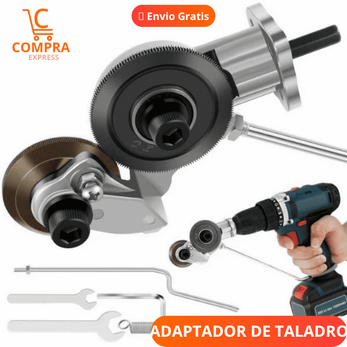 ADAPTADOR DE TALADRO CORTADOR DE METAL