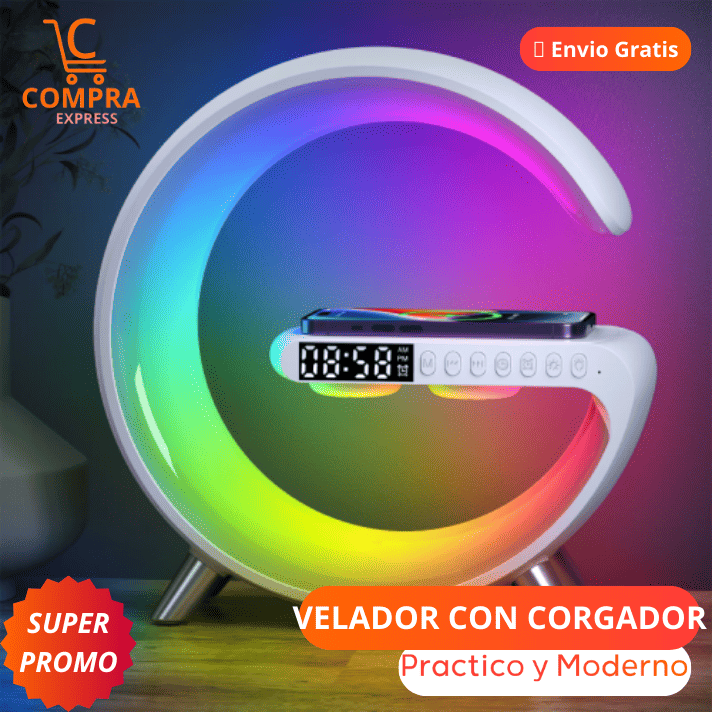 VELADOR RGB CON CARGADOR