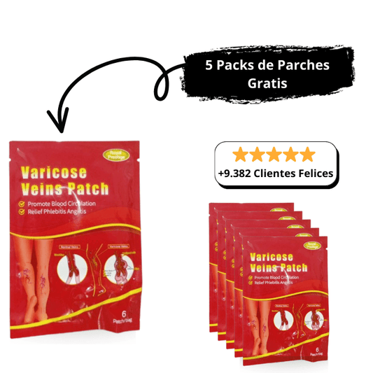 6X1 PACKS DE PARCHES ANTI VARICES + REGALOS ESPECIALES🎁
