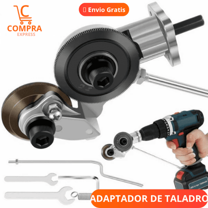 ADAPTADOR DE TALADRO CORTADOR DE METAL