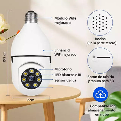 2X1 FOCO CAMARA DE SEGURIDAD + REGALOS ESPECIALES🎁