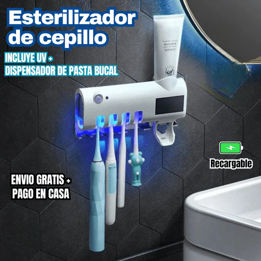 Esterilizador De Cepillo+Dispensador de Crema Dental