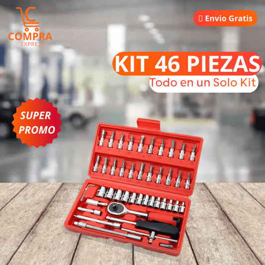 SET DE 46 PIEZAS PARA HERRAMIENTAS ⚒️